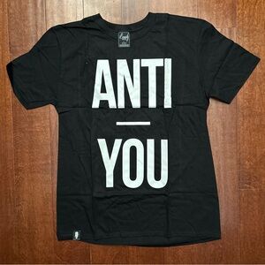 Beauty Forever “Anti You” Jeffree Star Black Graphic T-Shirt, Size Large, NWOT